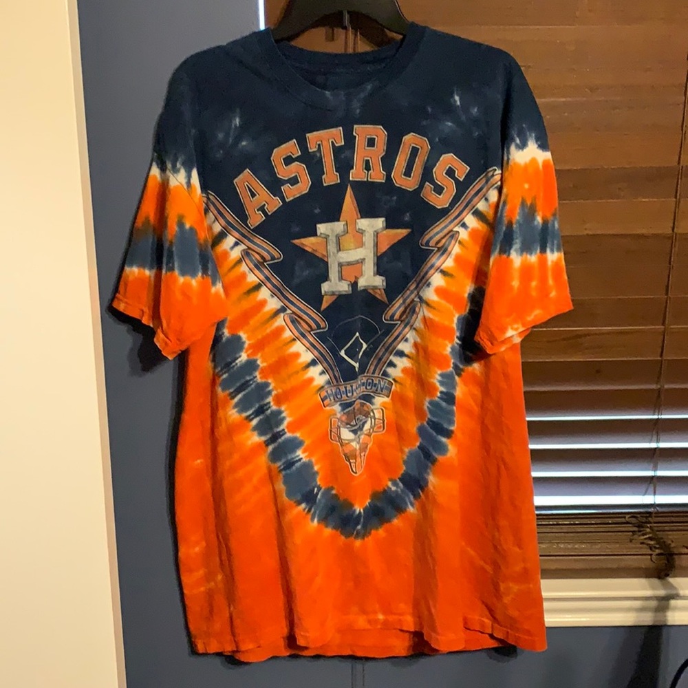 Liquid Blue Houston Astros Mens Tie Dye Tee